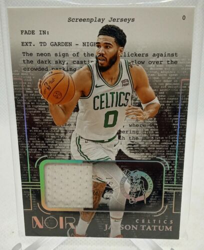 2023-24 Panini Noir Jayson Tatum Screenplay Jerseys Patch /99