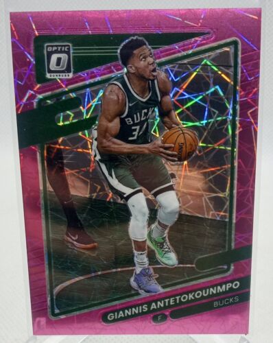 2021-22 Panini Donruss Optic Pink Velocity Prizm /79 Giannis Antetokounmpo #31