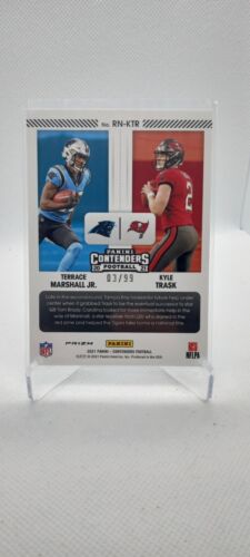 2021 Contenders Optic Blue Prizm /99 Kyle Trask Terrace Marshall Jr Rookie RC