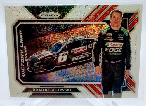 2023 Panini Prizm Victory Lane White Sparkle Prizm #10 Brad Keselowski