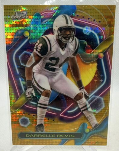 2023 Topps Composite Darrelle Revis Cosmic Chrome Gold Refractor #'d /50