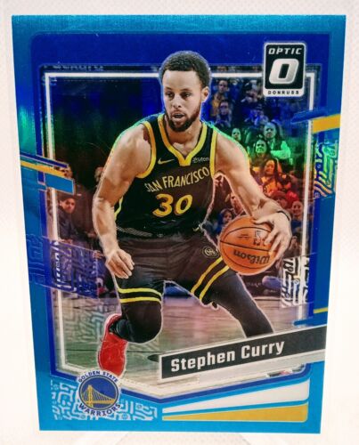 2023-24 Panini Donruss Optic #198 Stephen Steph Curry Aqua /249 Warriors Prizm