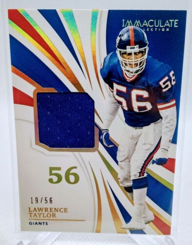 LAWRENCE TAYLOR 2021 IMMACULATE COLLECTION JERSEY NUMBERS PATCH #INM-LT /56