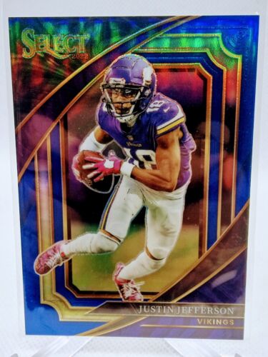 2022 Panini Select Suite Level Blue Prizm #331 Justin Jefferson /99