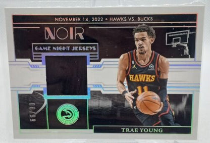 2023-24 Noir TRAE YOUNG Game Night Jersey Patch /99 Atlanta Hawks