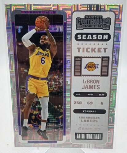 2022-23 Lebron James #36 Panini Contenders Season Ticket Mojo Premium LA Lakers