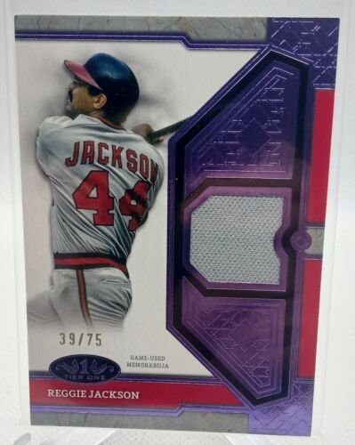 2024 Topps Tier One Relics Purple Patch  Reggie Jackson /75 HOF