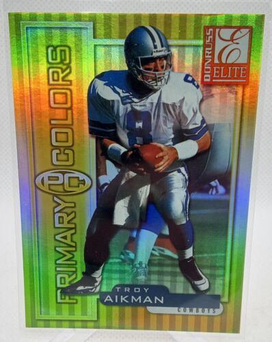 1999 Donruss Elite Primary Colors Yellow #7 Troy Aikman /1875