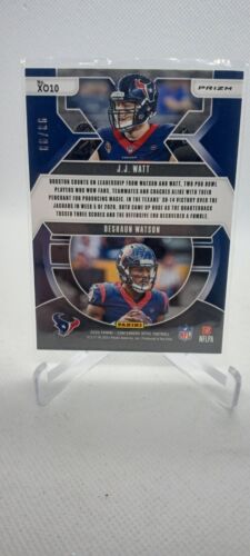 2020 Contenders Optic Xs and Os Blue Prizm- Deshaun Watson,  JJ Watt /99