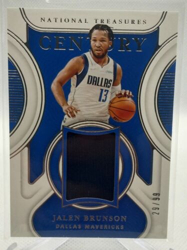 2021-22 National Treasures Century Materials Patch Jalen Brunson /99