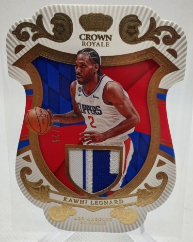 2023-24 Panini Crown Royale Coat Of Arms Gold Patch Kawhi Leonard /25