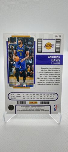 2022-23 Panini Contenders Basketball Anthony Davis FOTL Opening Night /25