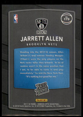 2017-18 Donruss Optic #179 Jarrett Allen Rated Rookie Shock