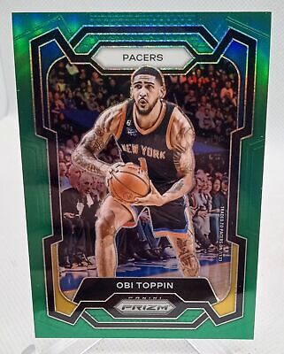 2023-24 Panini Prizm #249 Obi Toppin Prizms Green