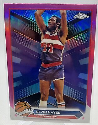 2023-24 Topps Chrome #178 Elvin Hayes Pink Refractors