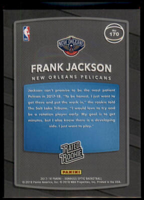 2017-18 Donruss Optic #170 Frank Jackson Rated Rookie Shock