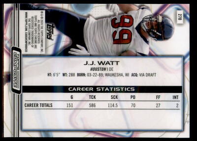 2023 Topps Composite #270 J.J. Watt Cosmic Chrome