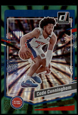 2023-24 Donruss #11 Cade Cunningham Green Laser Holo