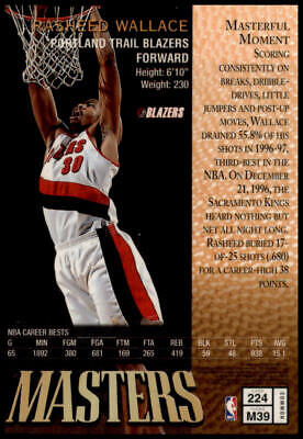 1997-98 Finest #224 Rasheed Wallace