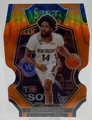 2022-23 Panini Select #159 Brandon Ingram Orange Prizms Die Cut #/65