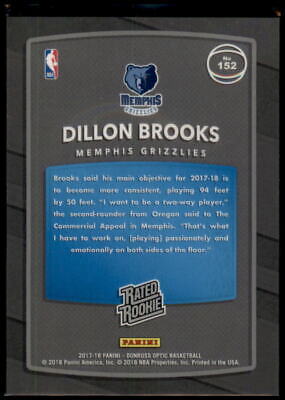 2017-18 Donruss Optic #152 Dillon Brooks Rated Rookie Shock