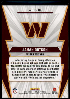 2023 Donruss #PP-10 Jahan Dotson Power Plus