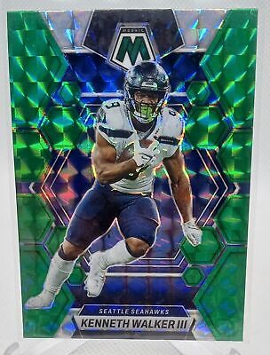 2023 Panini Mosaic #221 Kenneth Walker III Green Mosaic