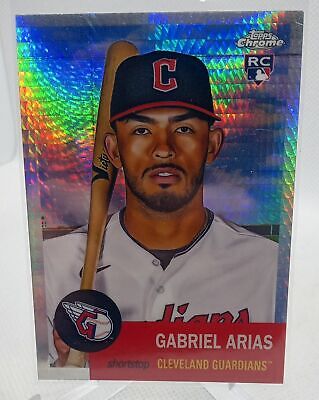 2022 Topps Chrome Platinum Anniversary #99 Gabriel Arias Prism Refractor Rookie