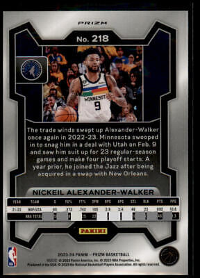 2023-24 Panini Prizm #218 Nickeil Alexander-Walker Prizms Silver