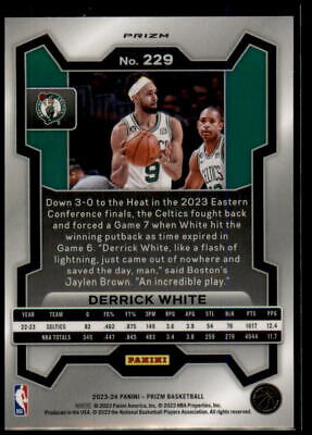 2023-24 Panini Prizm #229 Derrick White Prizms Silver