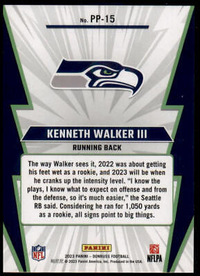 2023 Donruss #PP-15 Kenneth Walker III Power Plus