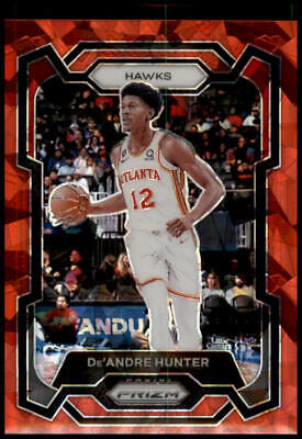 2023-24 Panini Prizm #207 De'Andre Hunter Prizms Red Ice