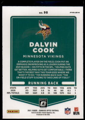 2021 Donruss Optic #98 Dalvin Cook Holo