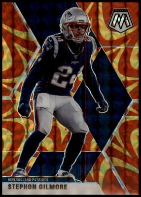 2020 Panini Mosaic #140 Stephon Gilmore Prizm Reactive Gold