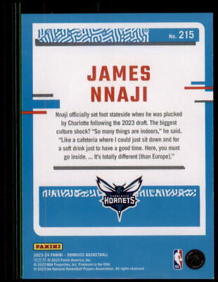 2023-24 Donruss #215 James Nnaji Choice Silver Rated Rookie