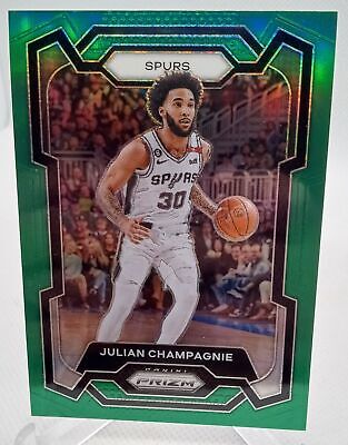 2023-24 Panini Prizm #124 Julian Champagnie Prizms Green