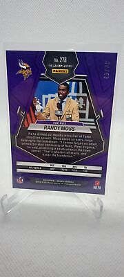 2023 Panini Mosaic #278 Randy Moss Red and Yellow Fusion Mosaic #/80