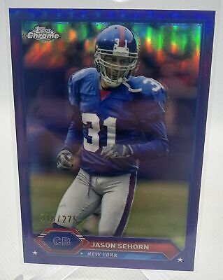 2023 Topps Composite #45 Jason Sehorn Topps Chrome Purple Refractor #/275