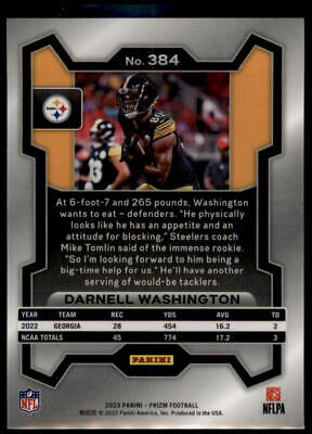 2023 Panini Prizm #384 Darnell Washington Rookie