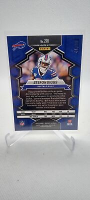 2023 Panini Mosaic #270 Stefon Diggs Red and Yellow Fusion Mosaic #/80