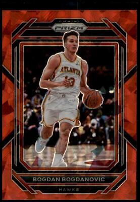 2022-23 Panini Prizm #158 Bogdan Bogdanovic Prizms Red Ice