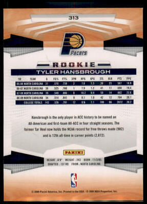 2009-10 Panini #313 Tyler Hansbrough Rookie