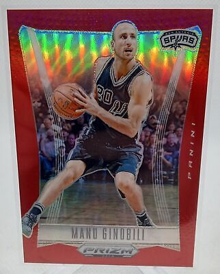 2023-24 Prizm Deca #206 Manu Ginobili Base Prizms Red #/199