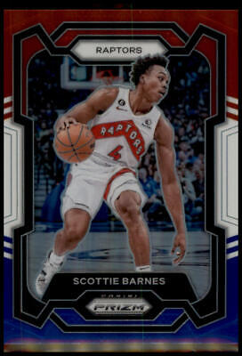 2023-24 Panini Prizm #24 Scottie Barnes Prizms Red White and Blue