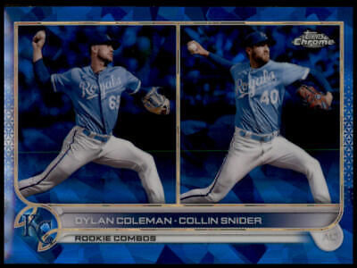 2022 Topps Chrome Update Sapphire Edition #US147 Dylan Coleman / Collin Snider