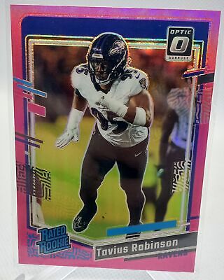 2023 Donruss Optic #208 Tavius Robinson Pink Prizm Rated Rookie