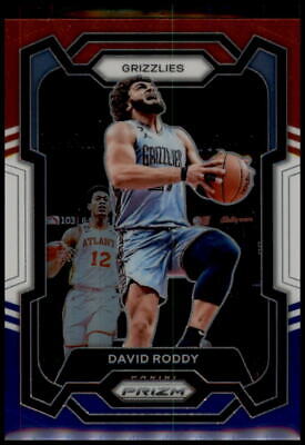 2023-24 Panini Prizm #267 David Roddy Prizms Red White and Blue