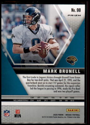 2020 Panini Mosaic #98 Mark Brunell Prizm Red Hobby Exclusive Rare