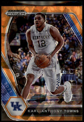 2021 Panini Prizm Draft Picks #67 Karl-Anthony Towns Orange Ice