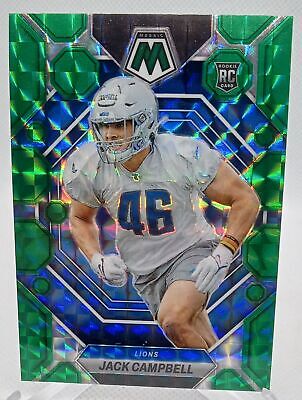 2023 Panini Mosaic #323 Jack Campbell Green Mosaic Rookie